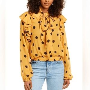 FARM RIO caramel mix blouse